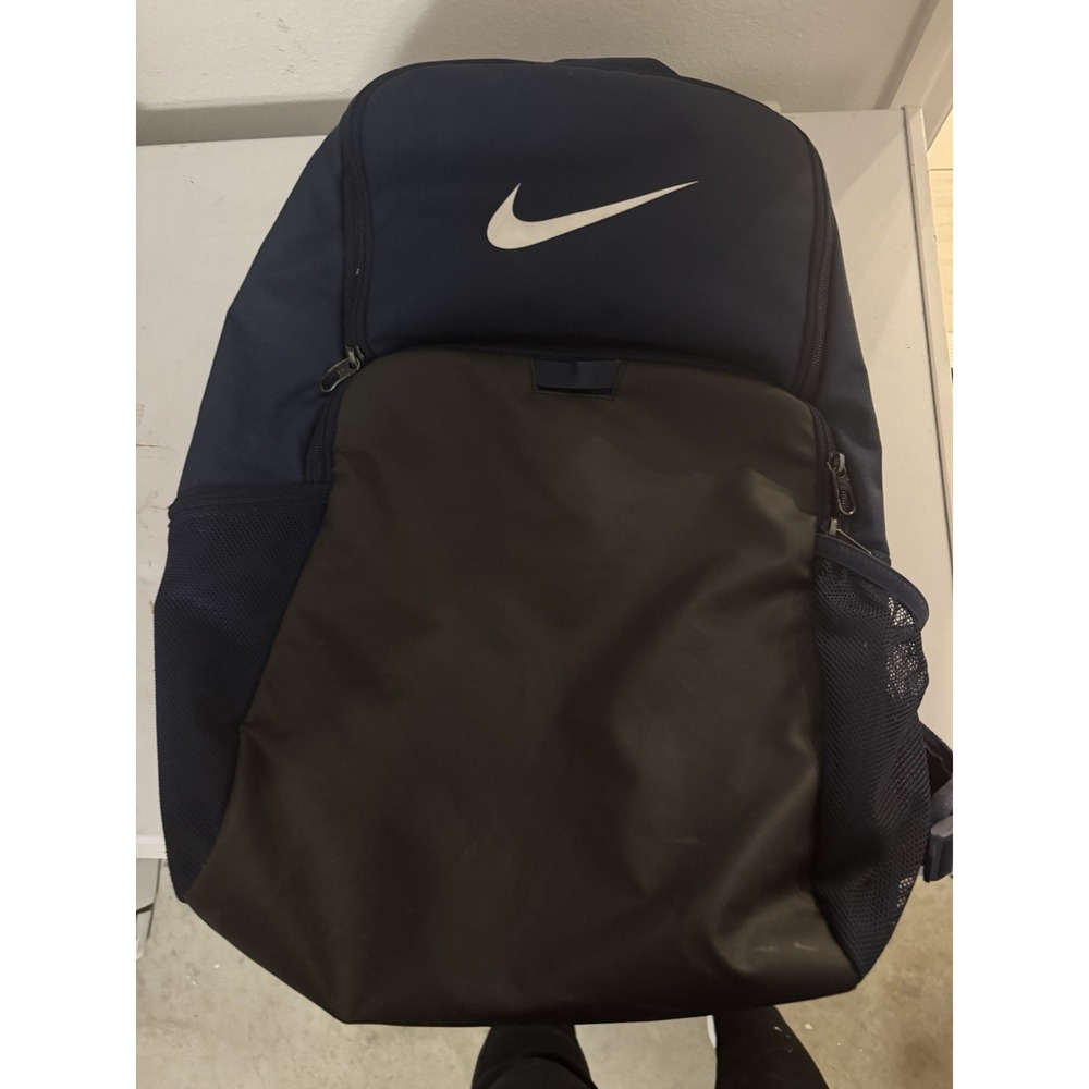 Nike Backpack Navy with Leather Accents NWOT